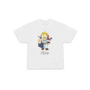 BOB THE DRILLER TEE: WHITE