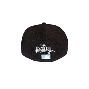 NEW ERA PLAY BALL FITTED CAP: BLACK CORDUROY