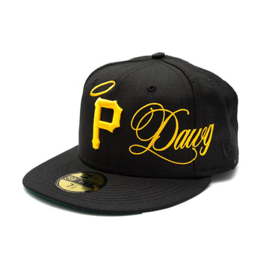 ALL DAWGS GO TO HEAVEN NEW ERA HAT: BLACK/YLW