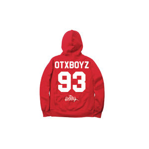 PLAY BALL PULLOVER HOODY: RED
