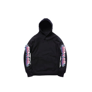 PAID N FULL PULLOVER  HOODY: BLACK