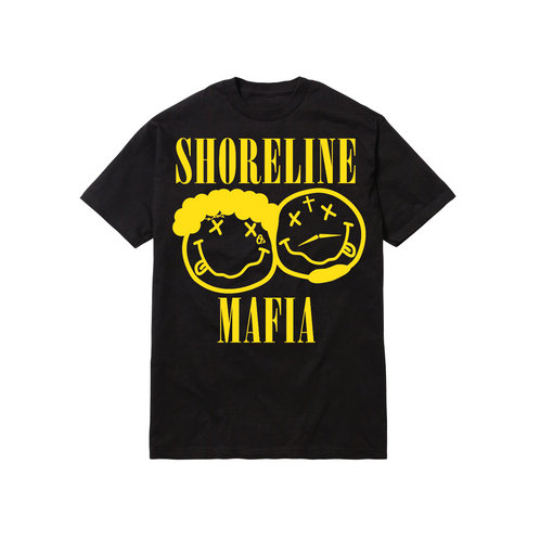 SHORELINE SMILE TEE: BLACK