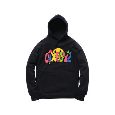 MICRO DOSE PULLOVER  HOODY: BLACK