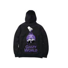 Load image into Gallery viewer, PINT THE WORLD ZIP HOODY: BLACK