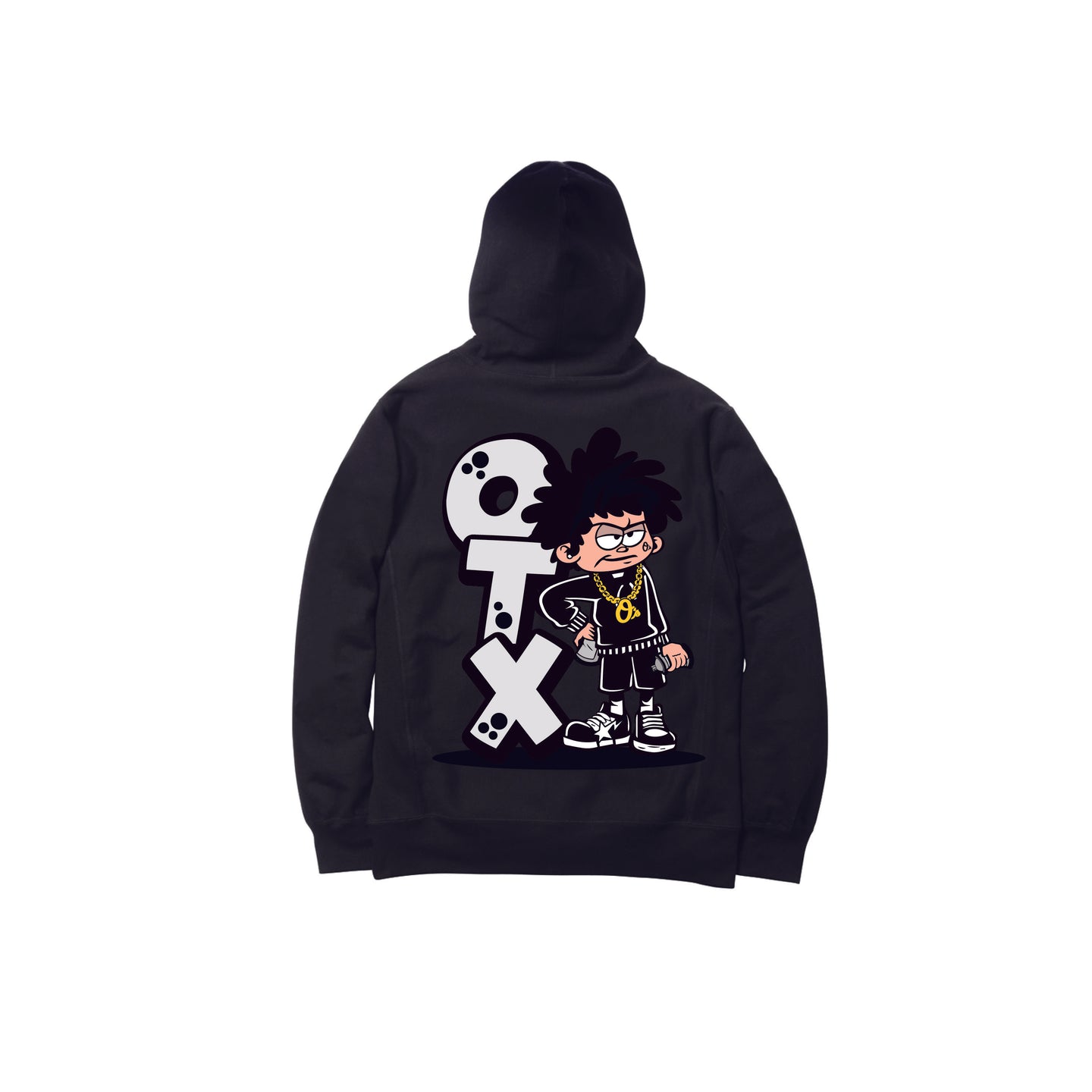 ONLY THA XCLUSIVE PULLOVER HOODY: BLACK