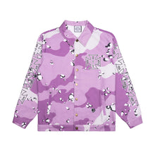 Load image into Gallery viewer, CHOPPA COACH JACKET: PURPLE CAMO