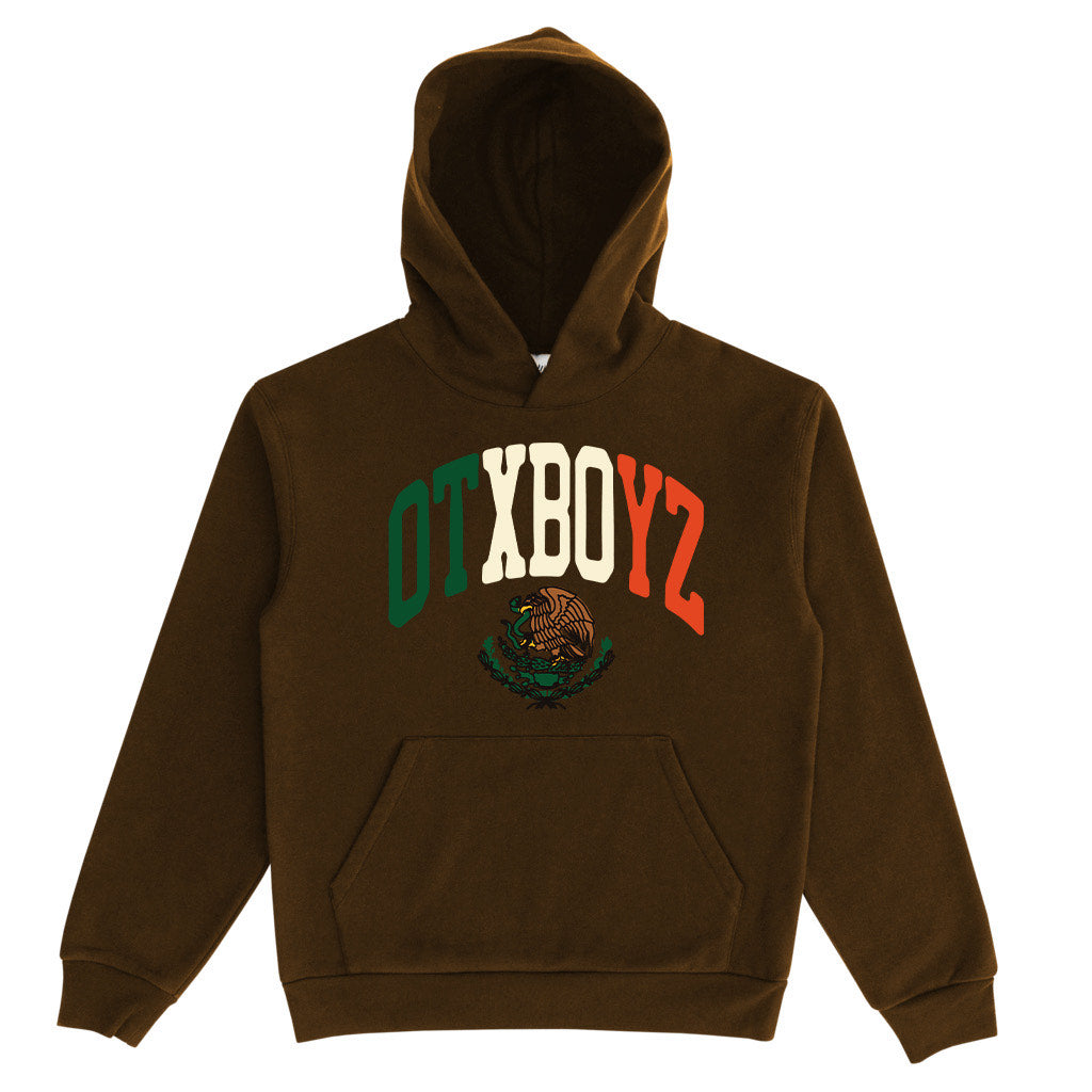 MEXICO PULLOVER HOODY: BROWN