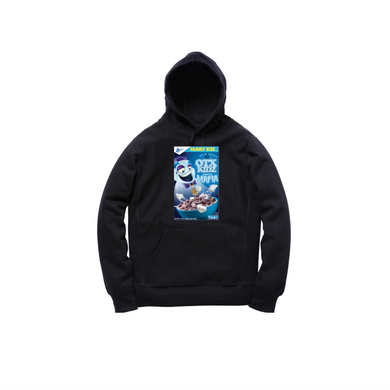 MINI GHOST MELLOWS TODDLER PULLOVER HOODY: BLACK